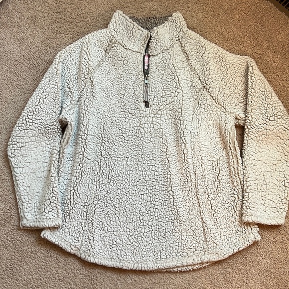 Jackets & Blazers - Tan cozy Sherpa pullover size XL
